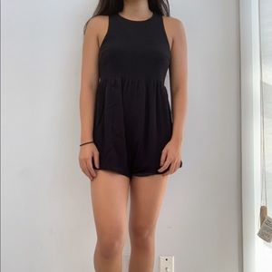 Tobi romper with mesh cut outs